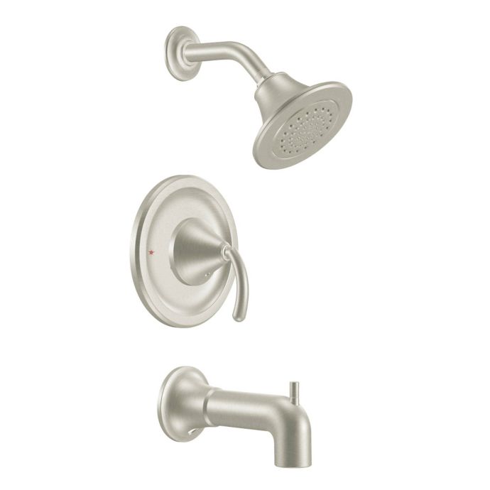 Moen® Icon PosiTemp 1-Handle Wall Mount Tub and Shower Faucet in ...