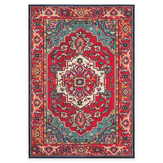 Alternate image 1 for Safavieh Monaco Traditional Area Rug in Red/Turquoise