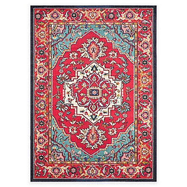 Safavieh Monaco Traditional Rug in Red/Turquoise. View a larger version of this product image.