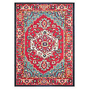 Safavieh Monaco Traditional Rug in Red/Turquoise