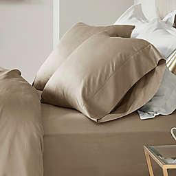 Madison Park 600-Thread-Count Cotton Queen Sheet Set in Stone