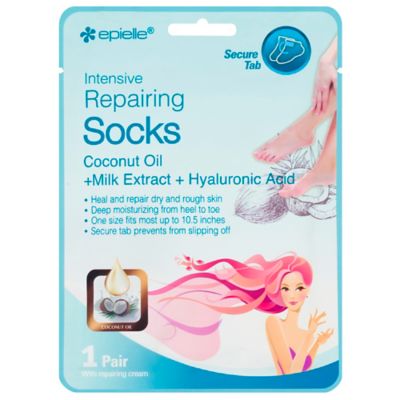 Epielle&reg; Intensive Repairing Socks with Coconut Oil and Milk Extract