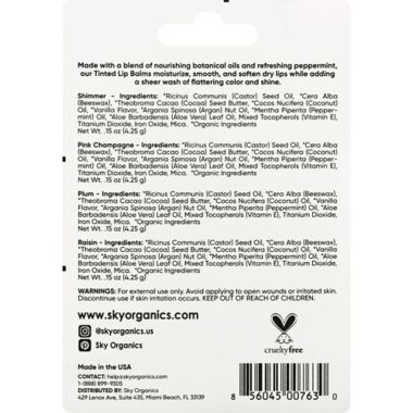 SKYORG&reg; 4-Count Tinted Lip Balm. View a larger version of this product image.