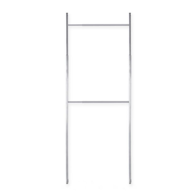 Spacepro Flex Small Closet Organizer Kit In White Silver Bed