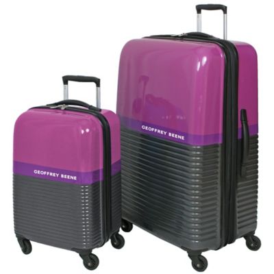 geoffrey beene 2pc hardside luggage set