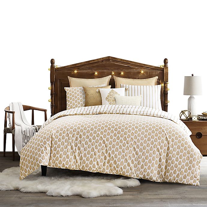 Tangier Duvet Cover Set In Gold Bed Bath Beyond