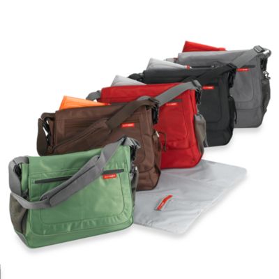 skip hop via messenger diaper bag