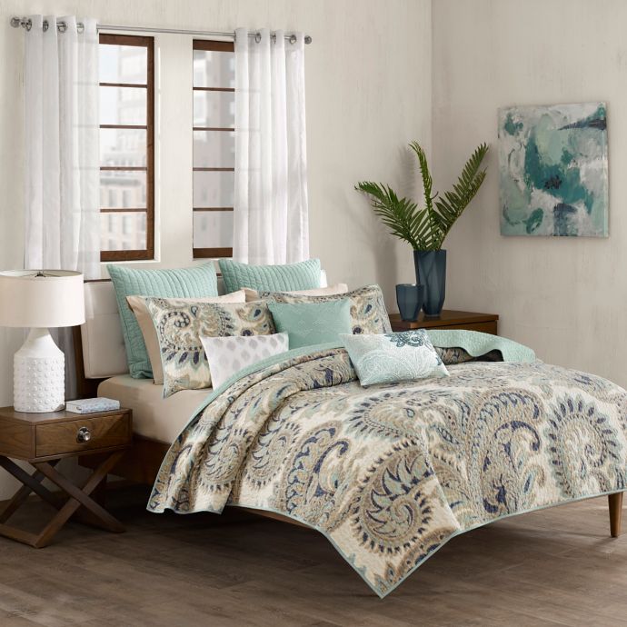 Ink Ivy Mira Coverlet Set In Blue Bed Bath Beyond