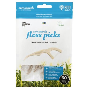 Humble-bee&reg; 50-Count Corn Starch Floss Picks. View a larger version of this product image.