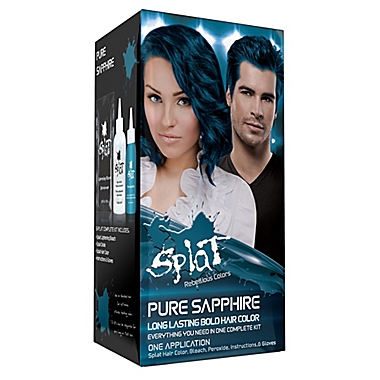 Splat&reg; Rebellious Colors Semi-Permanent Hair Color Kit with Bleach in Pure Sapphire. View a larger version of this product image.