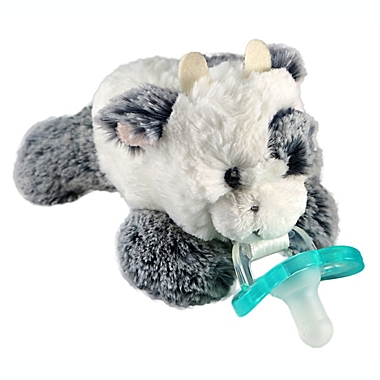 RaZbaby&reg; RaZbuddy Cow Pacifier Holder with Removeable JollyPop Pacifier. View a larger version of this product image.