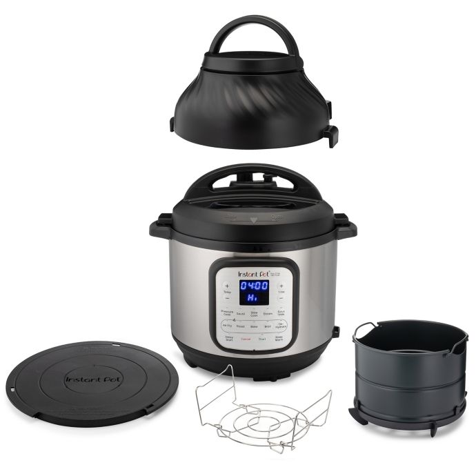 The Instant Pot® 8 qt. Duo Crisp™ + Air Fryer in Stainless Steel/Black ...