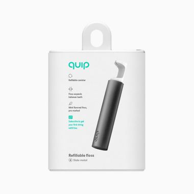 quip Metal Refillable Floss in Slate. View a larger version of this product image.