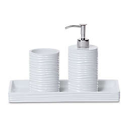 Roselli Trading By the Sea 3-Piece Bath Accessory Set in White