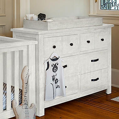 Milk Street Baby Relic 6-Drawer Double Dresser in Cloud White. View a larger version of this product image.