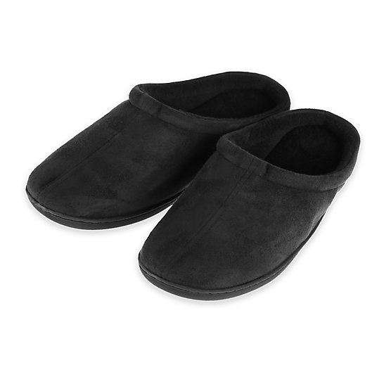 Alternate image 1 for Therapedic® Size XS Unisex Classic Outlast® Technology Slippers in Black