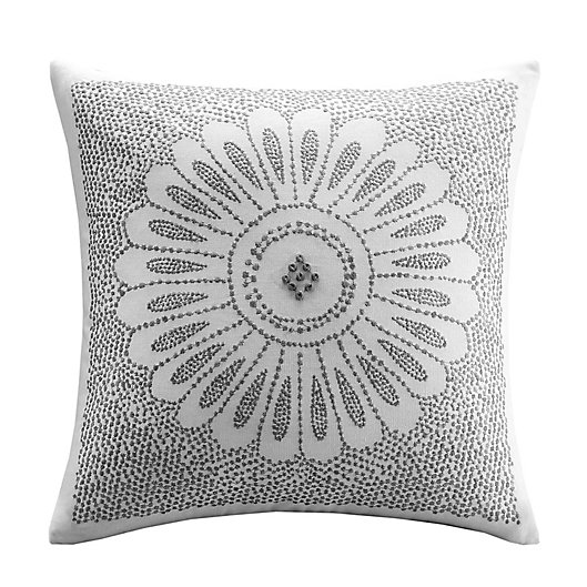 Alternate image 1 for INK+IVY Sofia Square Throw Pillow in Grey