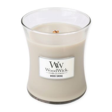 WoodWick&reg; Wood Smoke Medium Jar Candle. View a larger version of this product image.