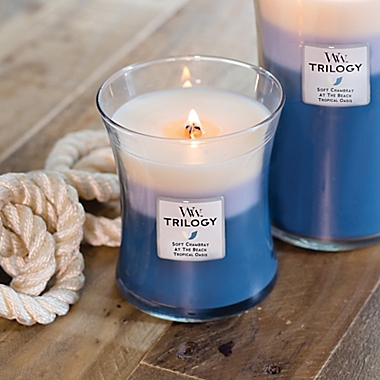 WoodWick&reg; Trilogy Nautical Escape 10 oz. Medium Jar Candle. View a larger version of this product image.