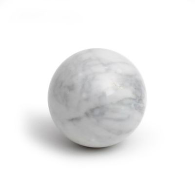 Vunder 4-Inch Decorative Marble Filler Sphere in White image