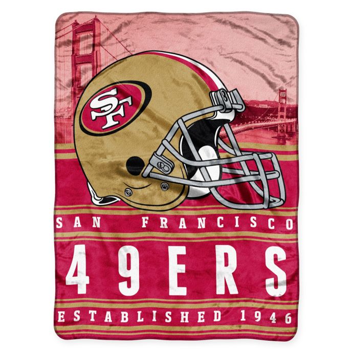 San Francisco 49ers 50" x 60" Northwest Royal Plush Throw ...