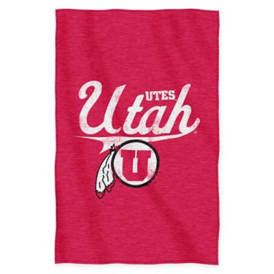 University of Utah Sweatshirt Throw Blanket by The Northwest | Bed Bath ...