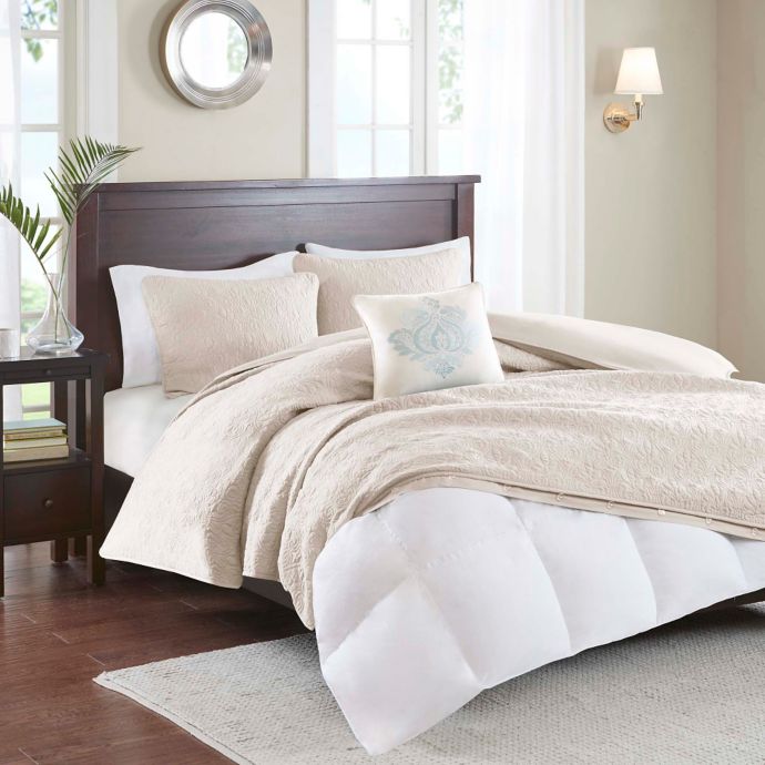 Madison Park Quebec Convertible Coverlet To Duvet Cover Set Bed