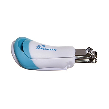 Dreambaby&reg; Nail Clippers with Magnifying Glass in Aqua. View a larger version of this product image.