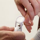 Alternate image 4 for Dreambaby&reg; Nail Clippers with Magnifying Glass in Aqua