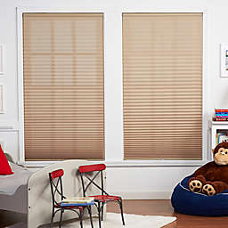 Baby Blinds Cordless Pleat Shade in Macadamia