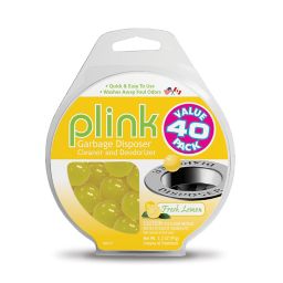 Plink 40-Pack Lemon-Scented Garbage Disposal Cleaner and Deodorizer