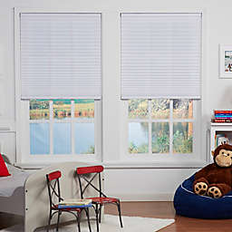 Baby Blinds Cordless Pleat Shade in Pearl White