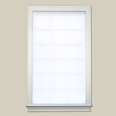 Baby Blinds Cordless Pleat Shade in Pearl White. View a larger version of this product image.