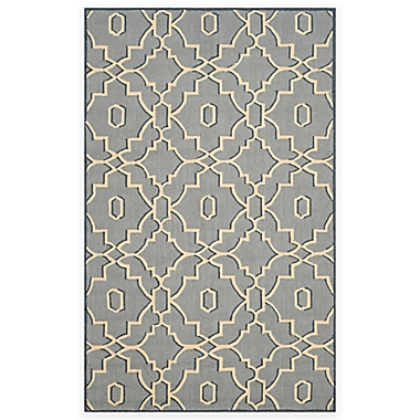 Safavieh Four Seasons Links 5-Foot x 8-Foot Area Rug in Blue/Ivory. View a larger version of this product image.