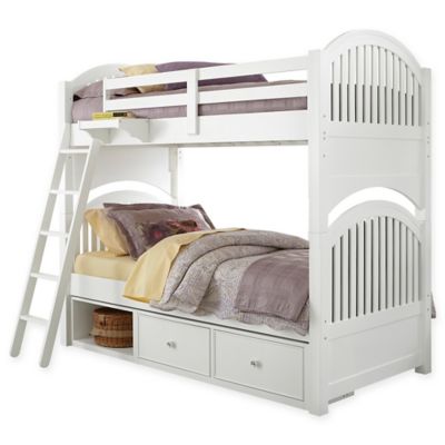 Hillsdale Kids and Teen Lake House Adrian Bunk Twin/Twin Bed with Storage