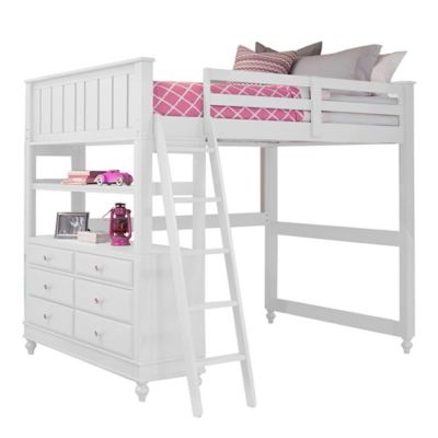 ne kids lake house loft bed with desk