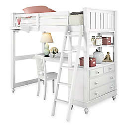 Hillsdale Kids and Teen Lake House Loft Bed with Desk
