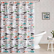HipStyle Sardina Printed Shower Curtain