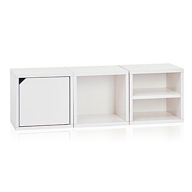 Way Basics Tool-Free Assembly zBoard paperboard Connect Storage Cube in White. View a larger version of this product image.