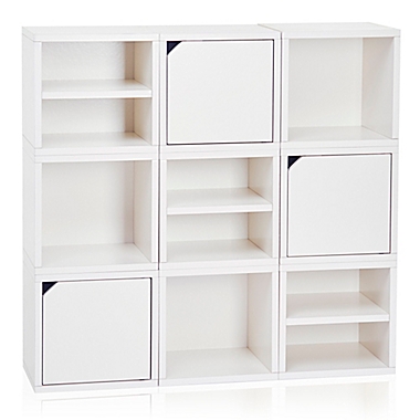 Way Basics Tool-Free Assembly zBoard paperboard Connect Storage Cube in White. View a larger version of this product image.