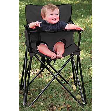 ciao! baby&reg; Portable High Chair in Black. View a larger version of this product image.