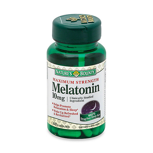 Alternate image 1 for Nature's Bounty® 60-Count Melatonin Maximum Strength 10 mg Capsules