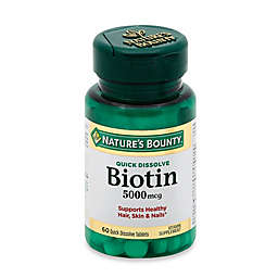 Nature's Bounty® 60-Count Biotin Quick Dissolve 5000 mcg Tablets
