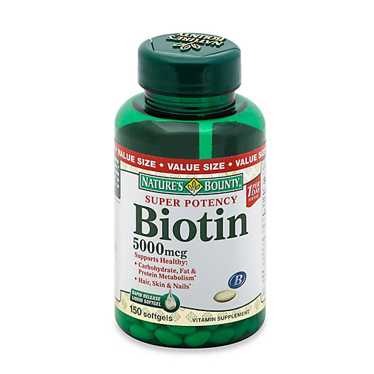 Alternate image 1 for Nature's Bounty® 150-Count Super Potency Biotin 5000 mcg Softgels