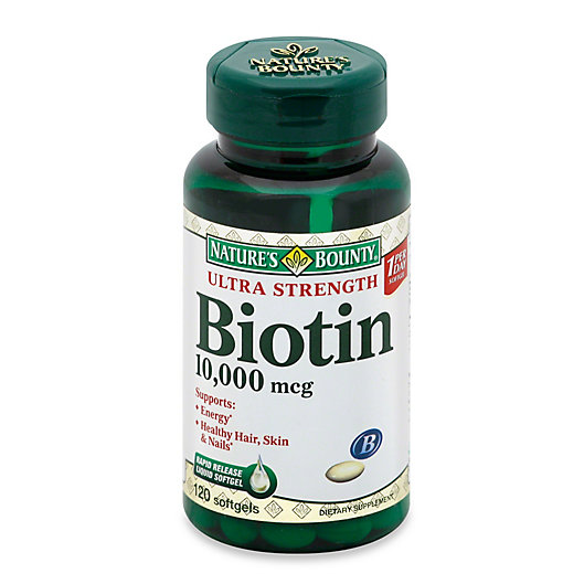 Alternate image 1 for Nature's Bounty 120-Count Ultra Strength Biotin10,000 mcg Softgels