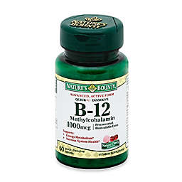 Nature's Bounty 60-Count B-12 Methylcobalamin Quick Dissolve 1000 mcg Tablets