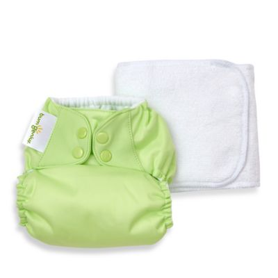 Pocket Snap Cloth Diaper in Grasshopper 