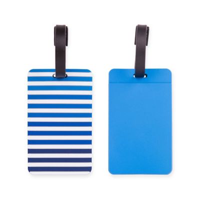 Ice Cream And Cookies PVC Luggage Tag Travel Suitcase Label Bag Set Of 2 