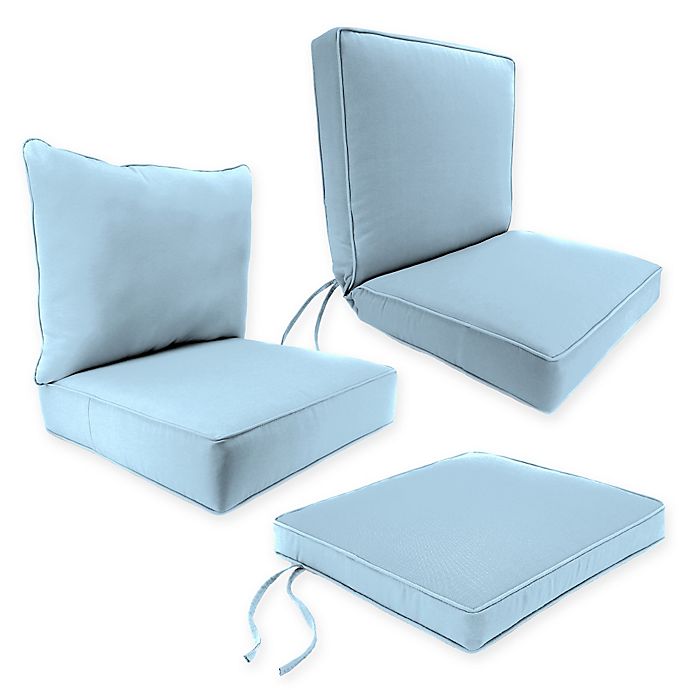 Outdoor Seat Cushion Collection In, Sunbrella Lounge Chair Cushions Blue