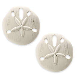 Cambria® Premier Complete White Sand Dollar Finials (Set of 2)